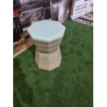 Tracey Boyd Ceramic Side Table/ Low Level Stool W 320mm H 440mm SR77 Ex Display Showroom Item