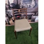 Starbay Walnut SB Danish Side Chair W 500mm P 470mm H 850mm SR53 (5) Ex Display Showroom Item