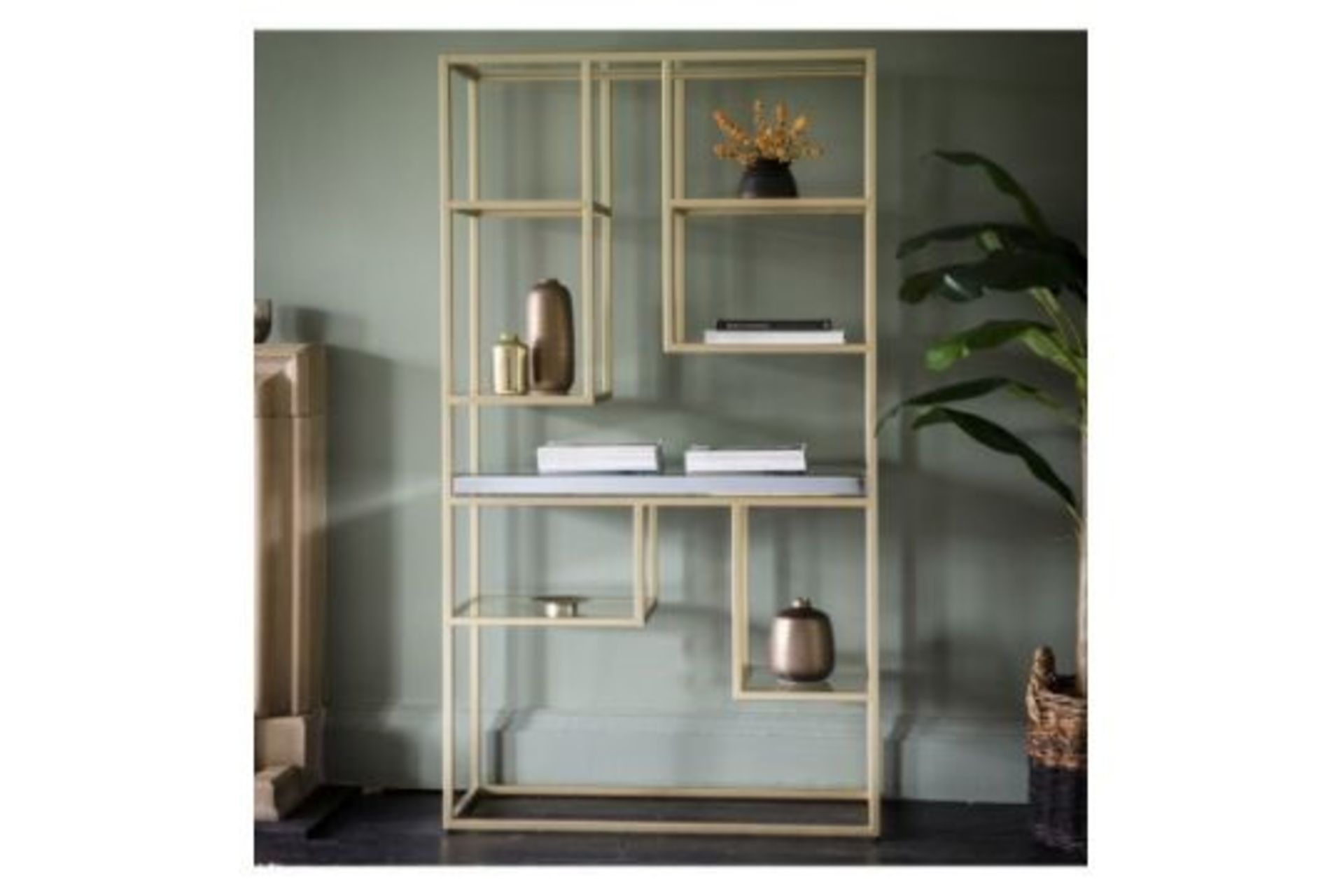 Pippard Open Display Unit Champagne Introduce Sleek Style To Your Room With This Stunning Pippard