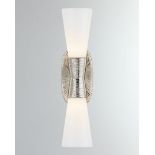 VISUAL COMFORT KELLY WEARSTLER UTOPIA LARGE DOUBLE BATH SCONCE IN POLISHED NICKEL SKU: KW 2048PN-