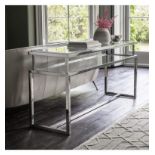Salerno Console Table Silver The Salerno Console Table Is The Latest Addition To Our Range Of Modern