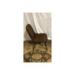 Newton Chair Brown Opulent Faux Leather Seats Complimented By Metal Legs, The Newton Chair Offers