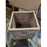 Wicker Style Storage Cube W360 X D330 X H390mm SR14 Ex Display Showroom Item