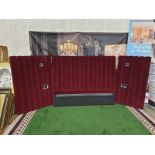 Wall Mounted Headboard Set Claret Red Panel Upholstered To Fit King Size Bed (ST2)