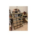 Boston Bookcase Curio Display Black And Natural Wood With An Eye For Detail And Function This Open