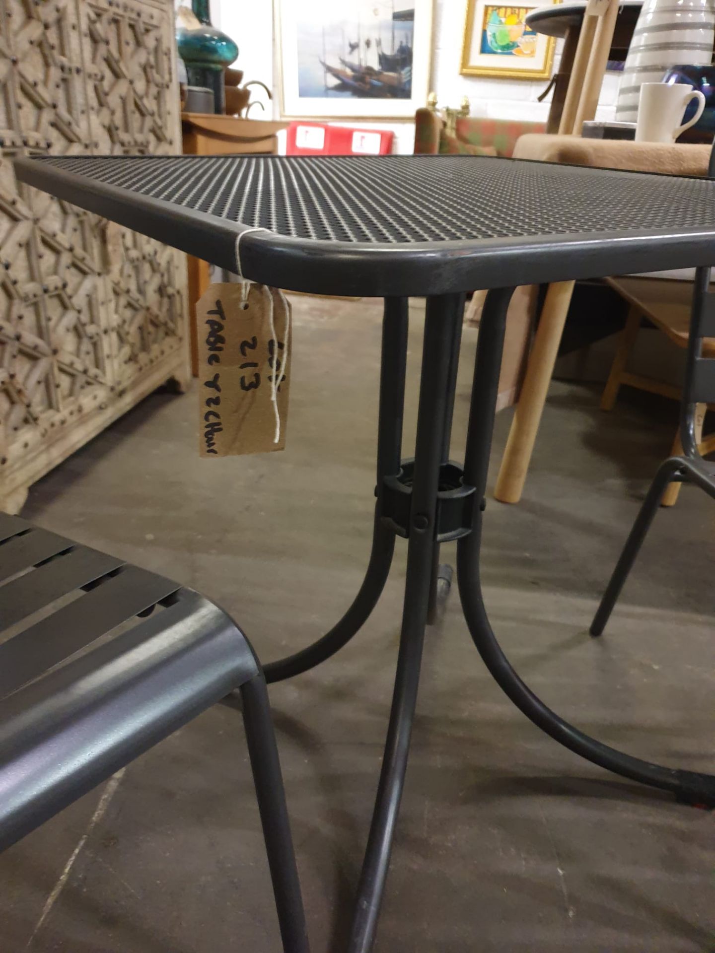 Kettler Bistro Table Durable And Long-Lasting Mesh Table Top Constructed Of Steel Which Is The - Image 3 of 3