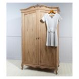 Chic 2 Door Wardrobe In Weathered Wood,Elegant And Effortlessly Chic, Add A Touch Of Glamour To Your