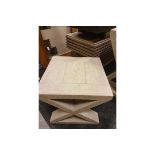 Rustic Side Table From Its Rustic Crisscrossing End Wooden Beams To The Vintage Texture Of The