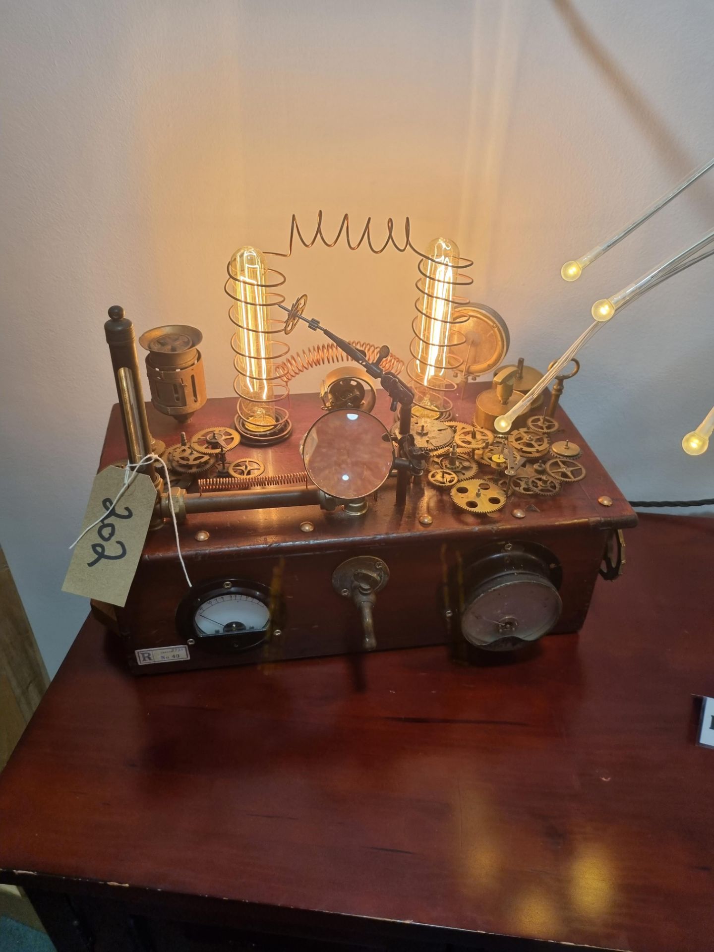 Handmade By Unique Bits And Bobs Industrial/Steampunk Light - Image 2 of 4