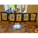 6 x Various Unframed Wall Art 310mm X 400mm