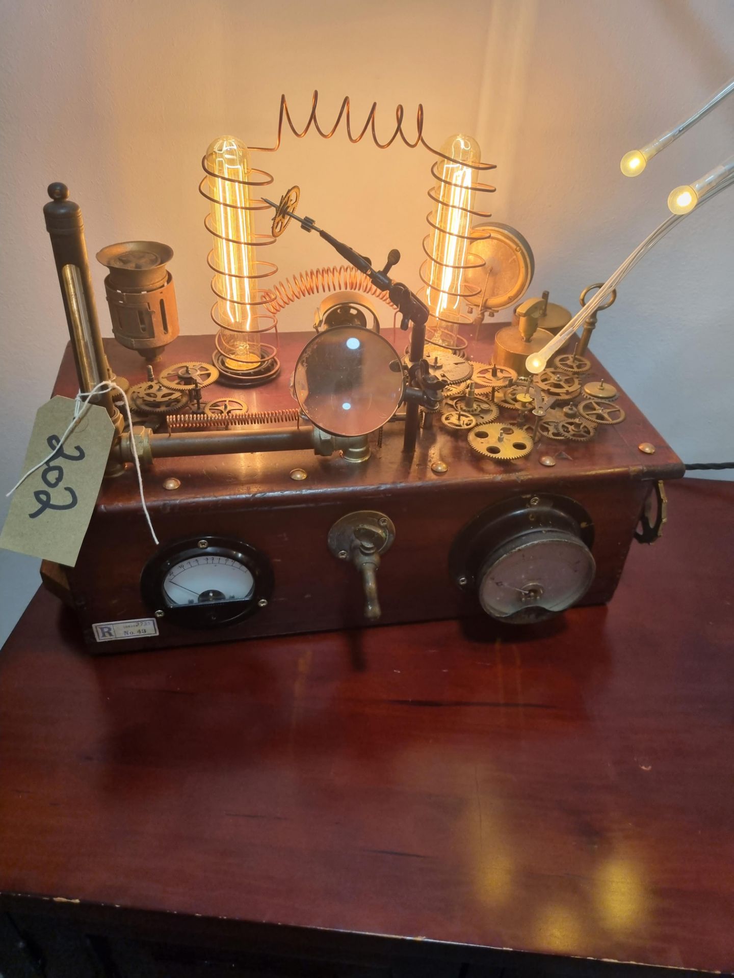 Handmade By Unique Bits And Bobs Industrial/Steampunk Light