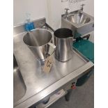 2 x Stainless Steel Jugs