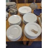 Large Quantity Of White Plates Comprising Of 10.5" 12" and 12.5" Plates and 3 X Large White