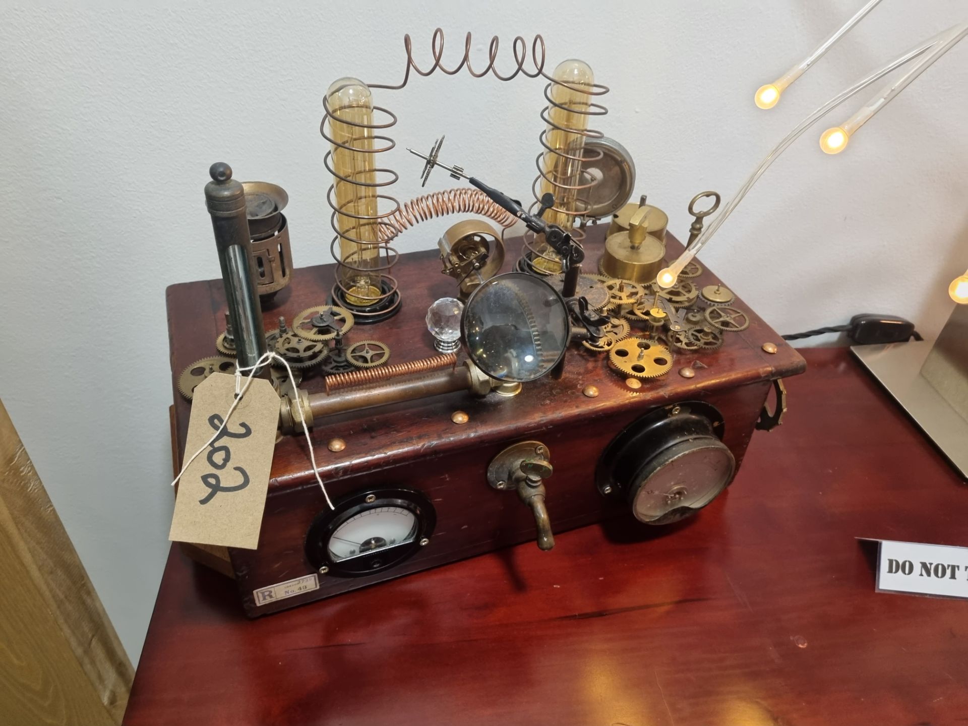 Handmade By Unique Bits And Bobs Industrial/Steampunk Light - Image 3 of 4
