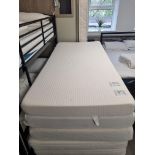 2 x Single Memory Foam Mattress W 900mm L 1900mm