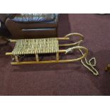 Vintage Wooden Sledge W 1260mm D 320mm H 360mm