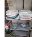 A Quantity Of Pyrex And China Oven Dishes and Glass Ramekins