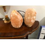 2 x salt lamps