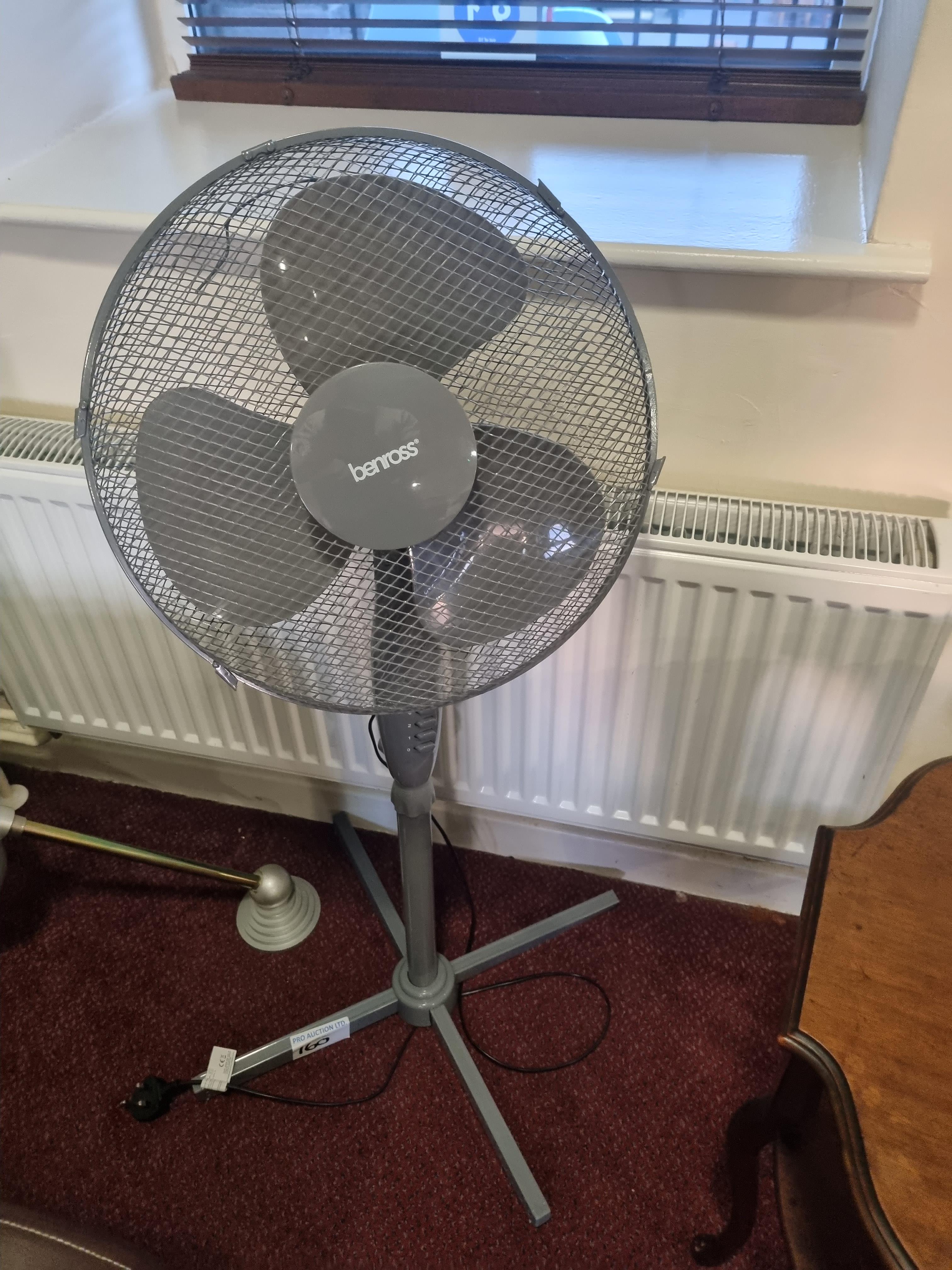 Benross 3 Speed Floor Standing Fan And Tesco Desk Fan