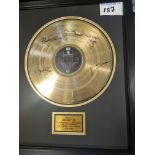 Reproduction The Beatles 24 Carat Gold Plated Lp Record (Missing Glass) The lot is complete with a