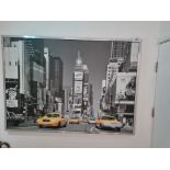 Print On Board Of Times Square New York 1400 X 1000mm