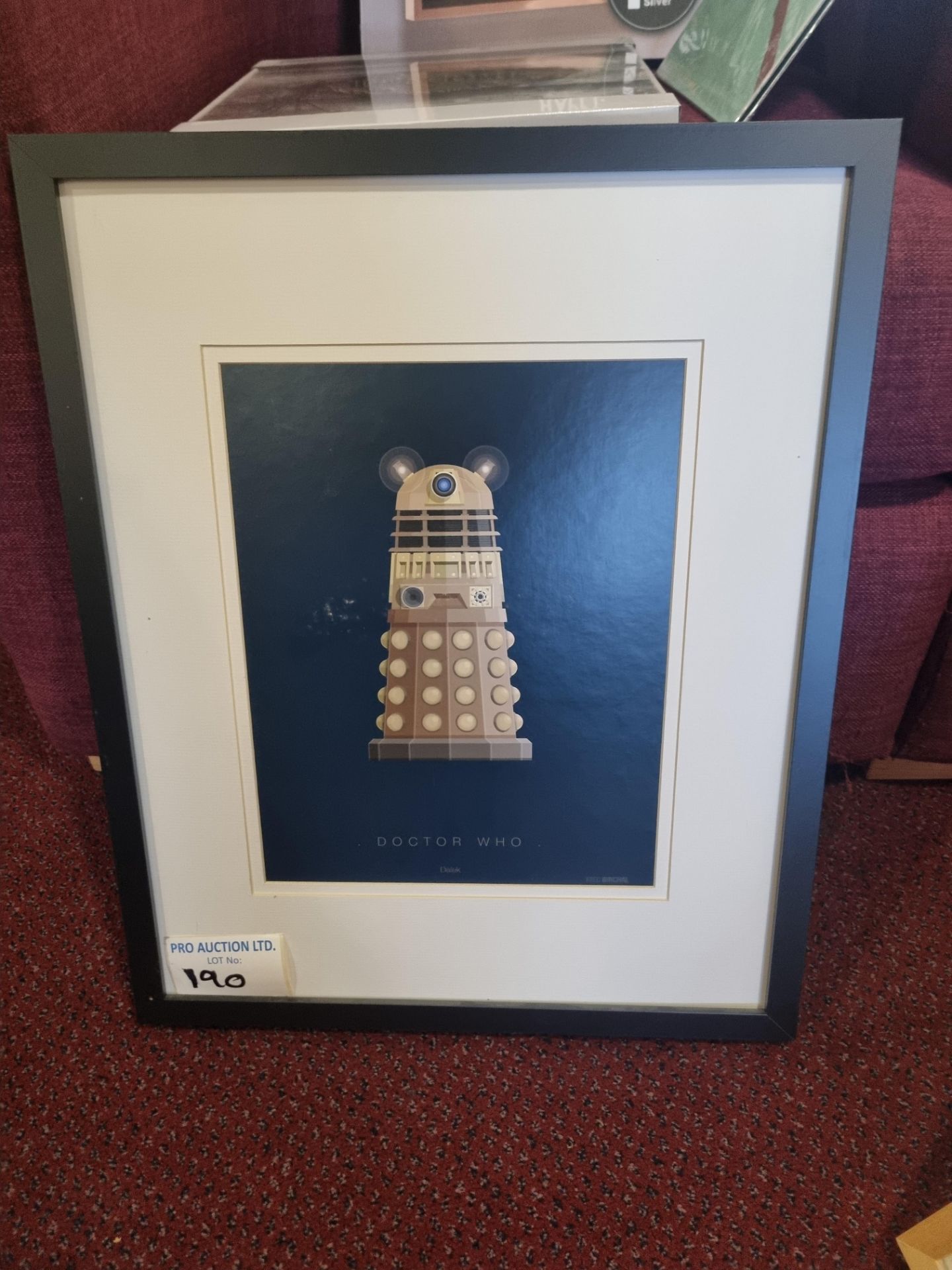 Dr Who Dalek Picture In A Black Frame 440 X 550mm