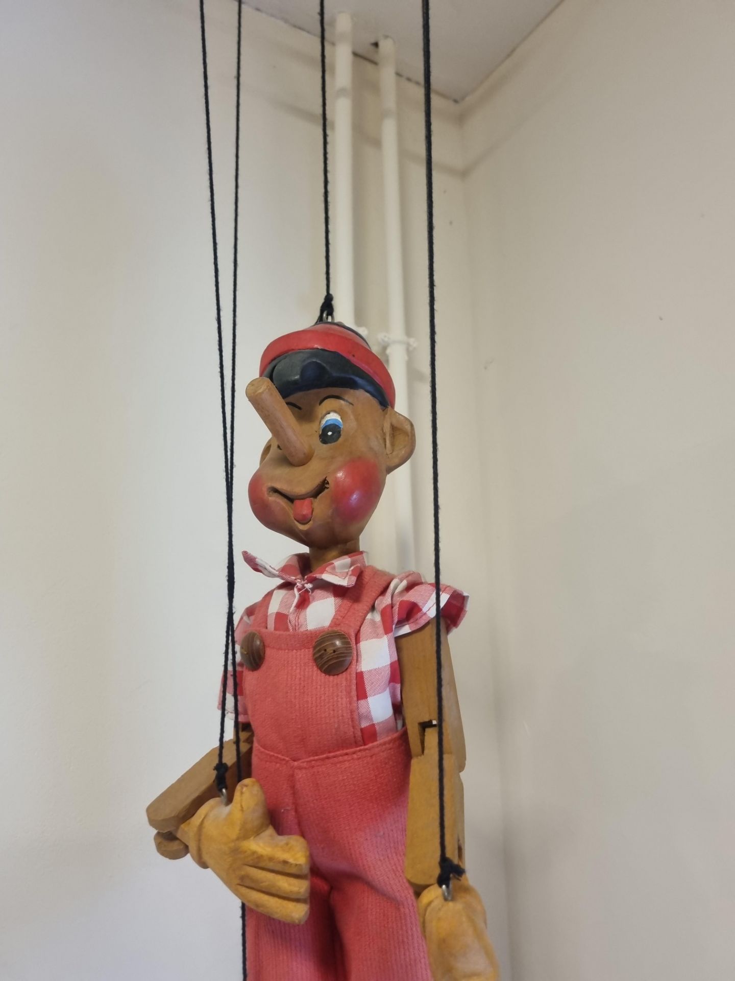 Wooden Pinocchio Puppet H 500mm