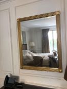 Empire Style Gold Painted Framed Accent Mirror 107 x 84cm (Room 203)