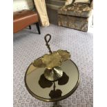 Jay Strongwater Three Tiered Lily Pad Stand Display Brass 26cm (Room 206/7)