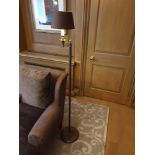 Library Floor Lamp Finished In English Bronze Swing Arm Function With Shade 156cm (Room 111)