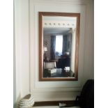 A Wood Framed Rectangular Accent Mirror 110 x 66cm (Room 102)