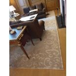 The Handmade Rug Company Wool Tufted Carpet Patterned Border Green Base 300 x 500cm (Room 111)