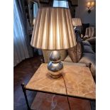 Heathfield And Co Gourd Textured Ceramic Table Lamp With Shade 70cm (Room 206/7)