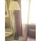 Heathfield And Co Coral Standard Lamp With Linen Shade 180cms (Room 137)