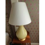 A Pair Of Heathfield And Co Louisa Glazed Ceramic Table Lamp With Textured Shade 77cm (Room 137)