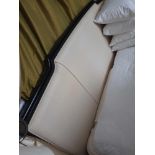 Headboard, Handcrafted With Nail Trim And Padded Textured Woven Upholstery (Room 140)