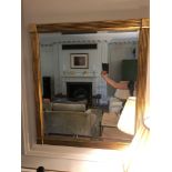 Empire Style Gold Painted Framed Accent Mirror 90 x 80cm (Room 206/7)