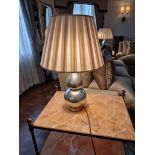 Heathfield And Co Gourd Textured Ceramic Table Lamp With Shade 70cm (Room 206/7)