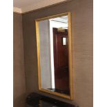 A Rectangular Gilded Mirror 61 x 112cm (Room 206/7)