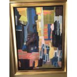 Abstract Lithograph Framed 85 x 65cm (Room 220)