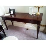 Kingswood Writing Desk / Dressing Table With Two Faux Drawers And Pop-Up Leather Lid Fitted