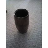 Oak Strapped Barrel Cane Stand (Room 104)