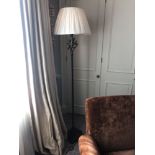 Heathfield And Co Coral Standard Lamp With Linen Shade 180cms (Room 206/7)