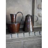 2 x Glazed Metal Decorative Pots (Room 104)