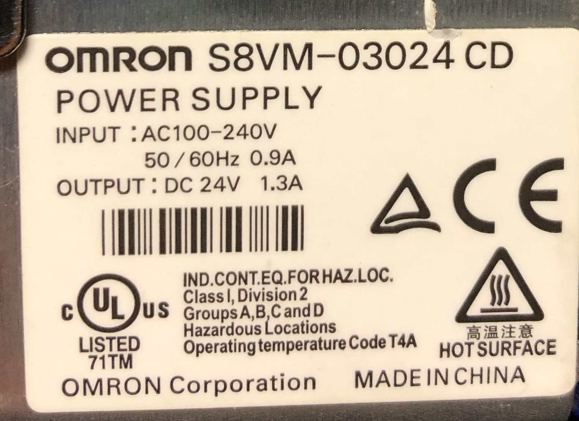 LOT OF 3 - OMRON POWER SUPPLY'S - S8VM-03024-CD AND S8JX-N01524-CD - Image 13 of 13