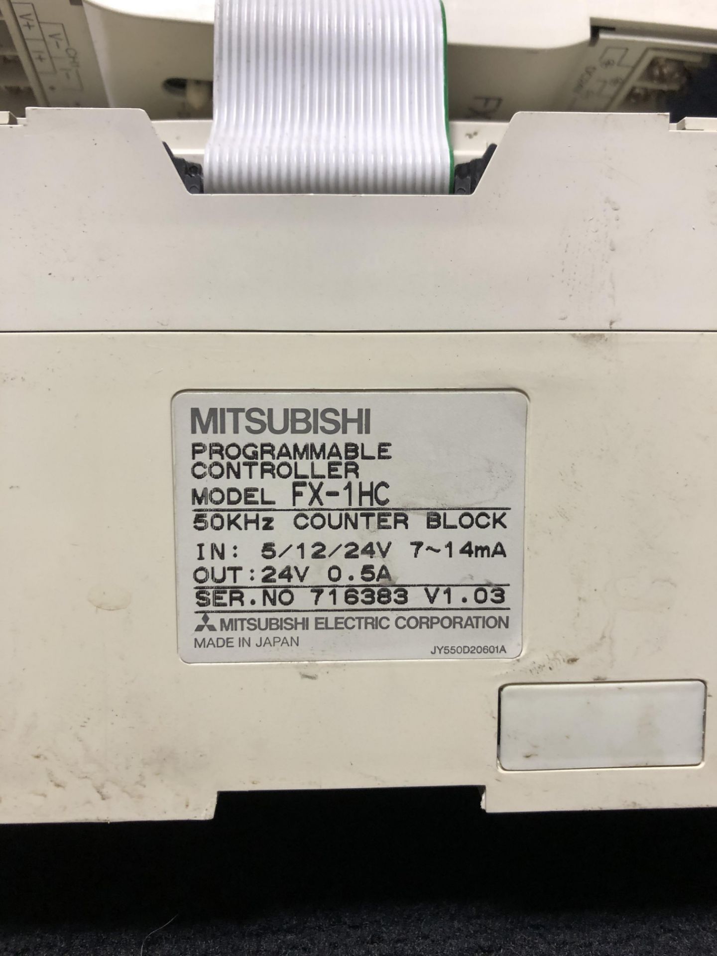 MISC LOT OF USED PLC'S MODULES AND CONTROLLERS - MITSUBISHI FX-64MR, FX-2DA, FX-1HC & DELTA DVP-32ES - Image 3 of 9