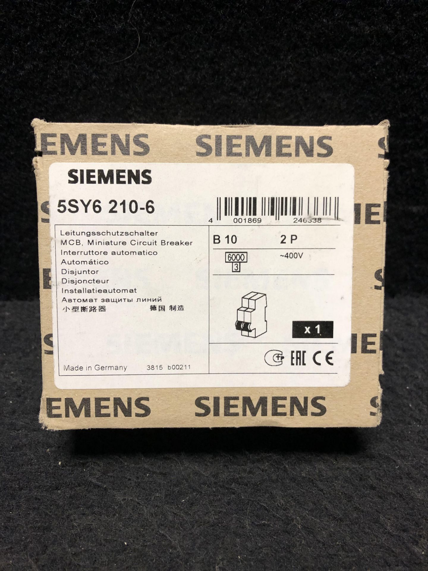 NEW IN BOX - LOT OF 5 - SIEMENS 5SY6 210-6 MINITURE CIRCUIT BREAKER - Image 4 of 4