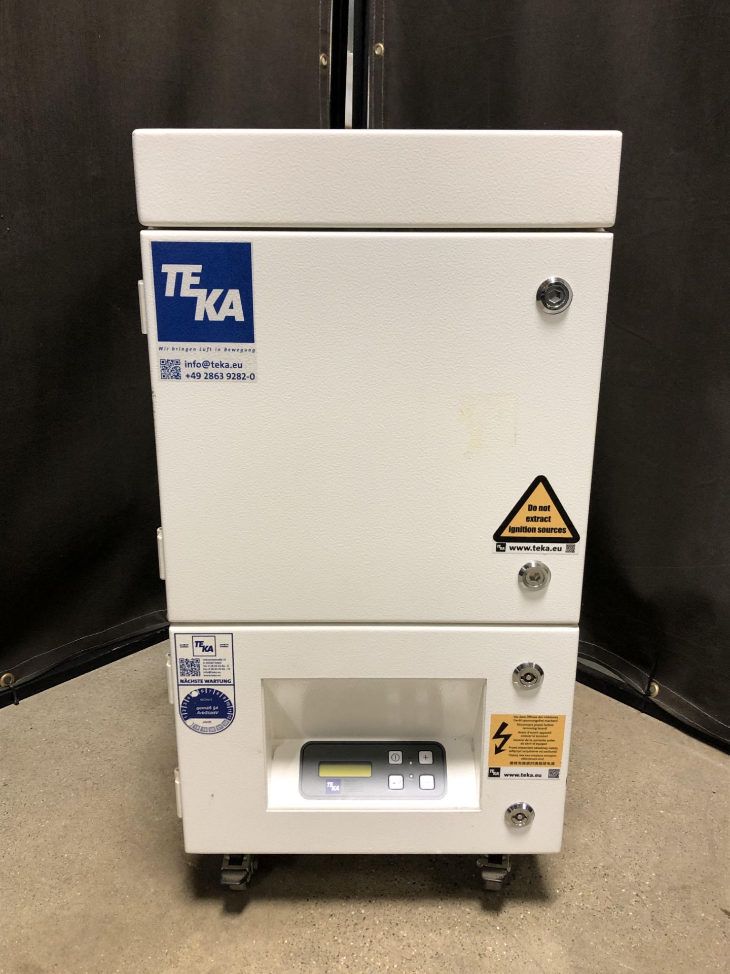 TEKA LMD-508 PORTABLE FUME AND PARTICLE EXTRACTOR, 190 MAX CFM, 21K Pa, EURO POWER CORD (EASY CONVER - Image 2 of 6