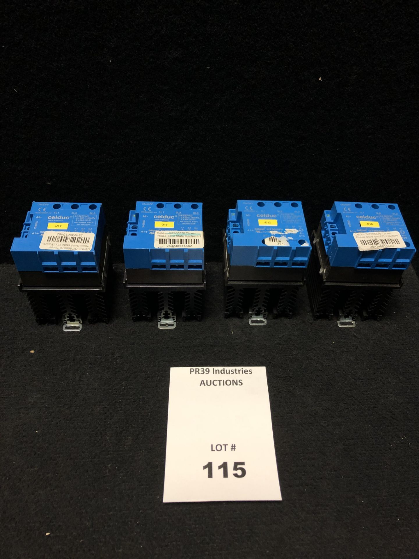 LOT OF 4 - CELDUC SIT865570 SOLID STATE RELAY, 400VAC, 50AMP