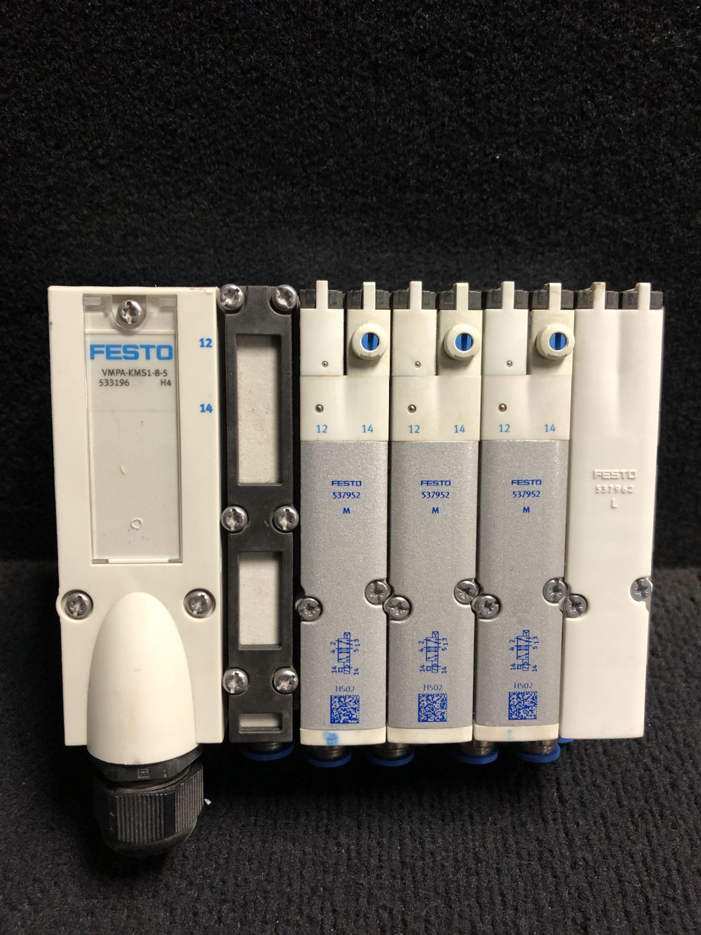 LOT OF 2 - FESTO ELECTRIC VMPA-KMS1-8-5 CONNECTING CABLE & VMPA2-MPM-EMM-4 ELECTRICAL MODULE FOR VAL - Image 9 of 10